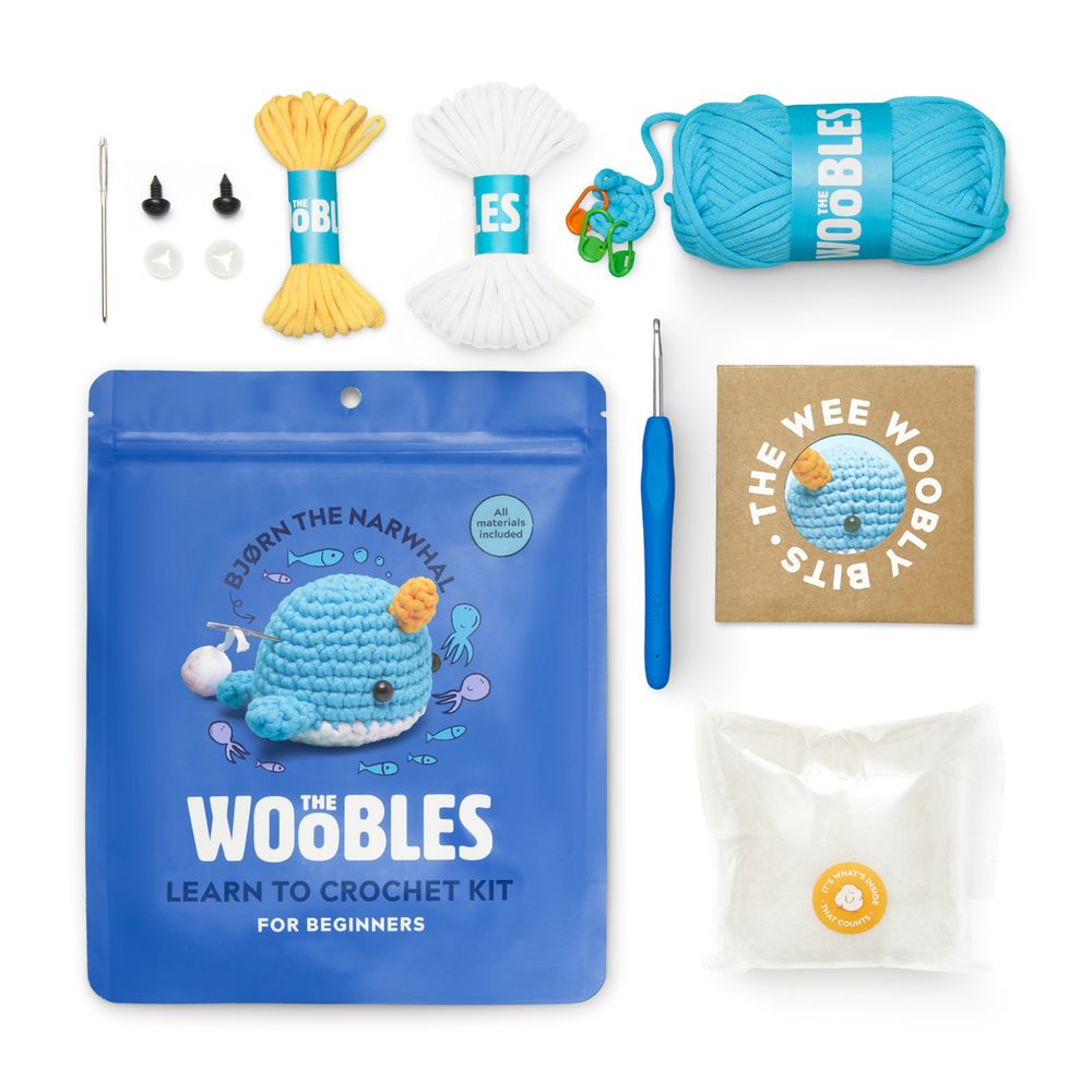 Bjørn the Narwhal Learn to Crochet Kit