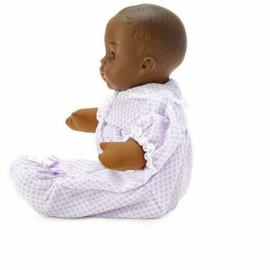 Lavender Check Huggums Doll - Dark Skin Tone