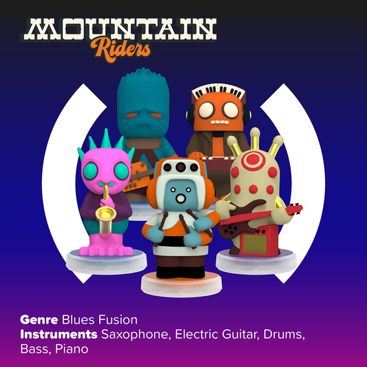 Loops Lab Mountain Riders: 5 Figurines Blues Fusion Band