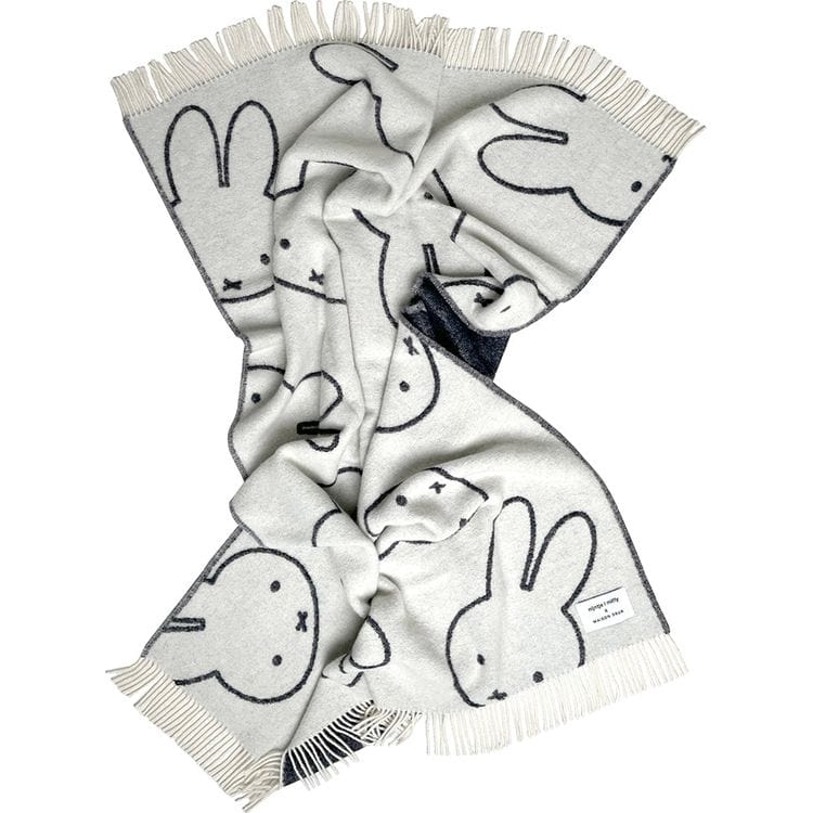 Miffy Blanket - White/Black
