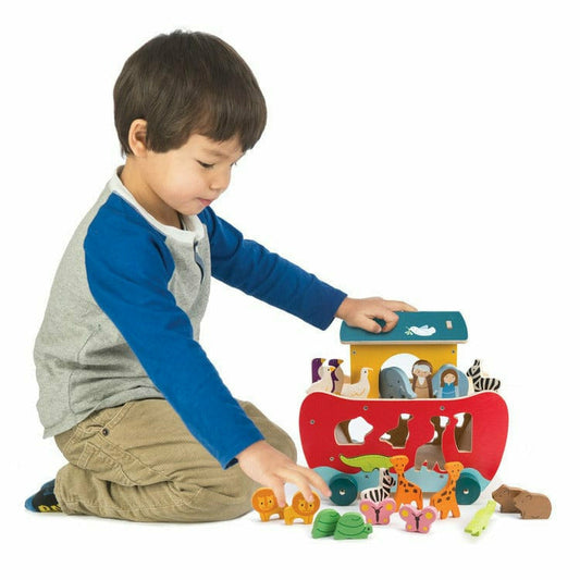 Noah's Shape Sorter Ark Wooden Toy