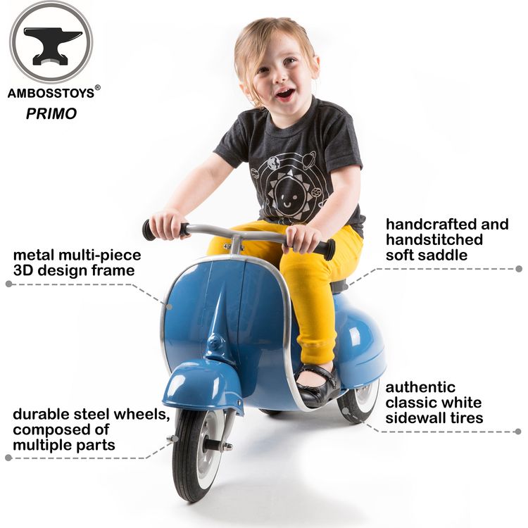 Primo Classic Ride-On Scooter - Blue