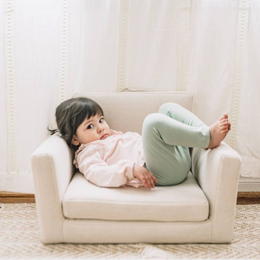 Rolling Along Square Interactive Chair - Neutral