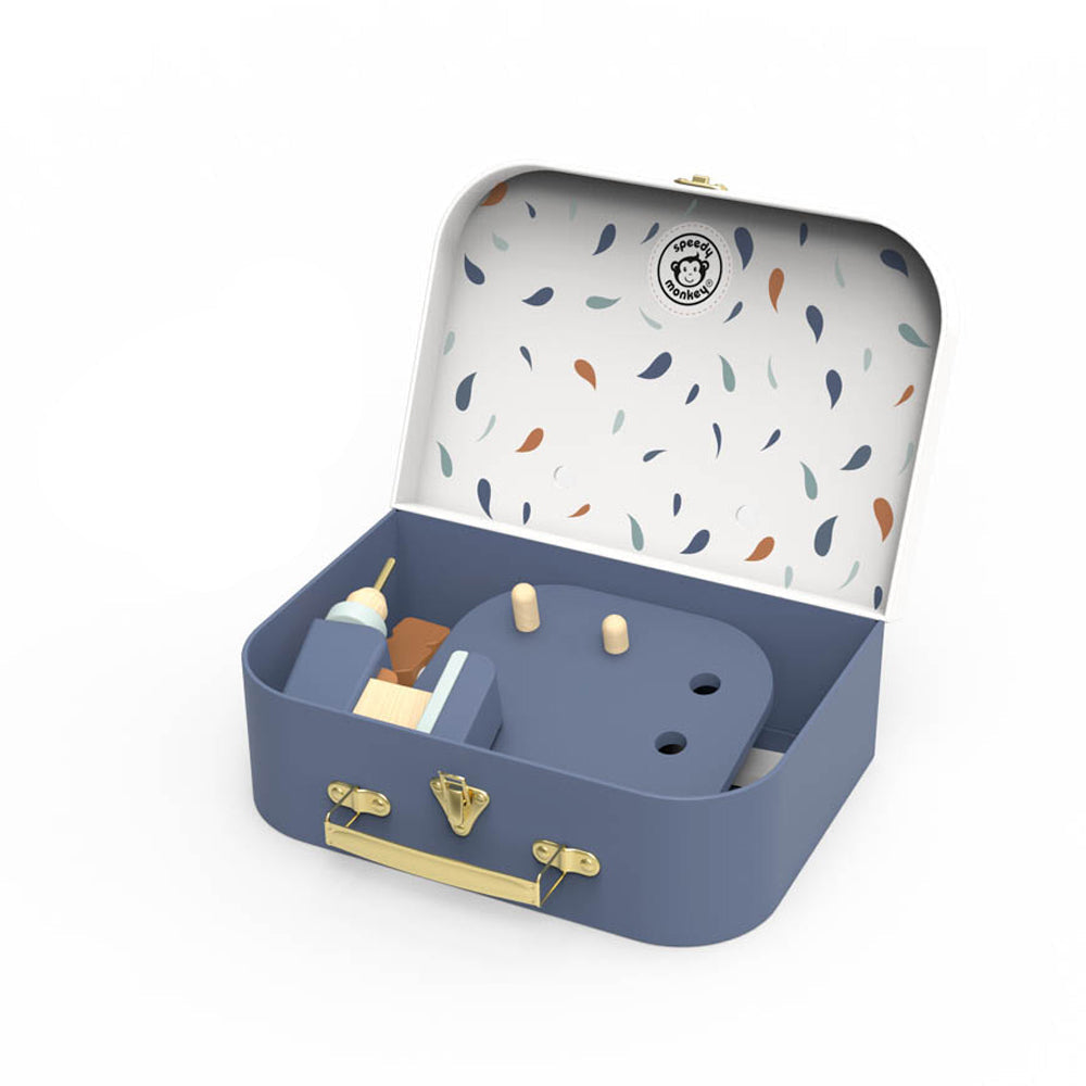 Wood Pretend Play Toolkit with Suitcase