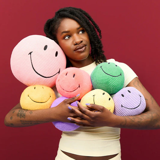Smiley Green Corduroy ECO Plush - 5"