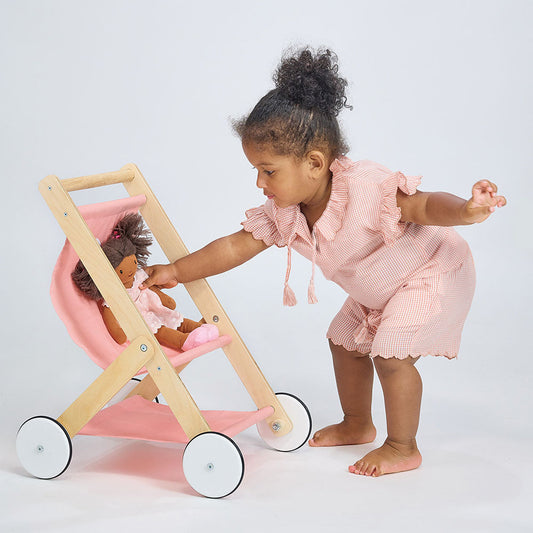 Wood Baby Doll Stroller