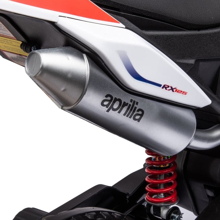 12V Aprilia Motorcycle 1 Seater Ride On for Kids - White