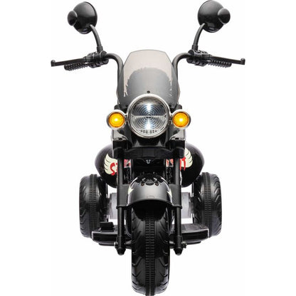 12V Kids Cruiser 1-Seater Motorcycle - Black