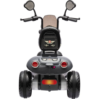 12V Kids Cruiser 1-Seater Motorcycle - Black