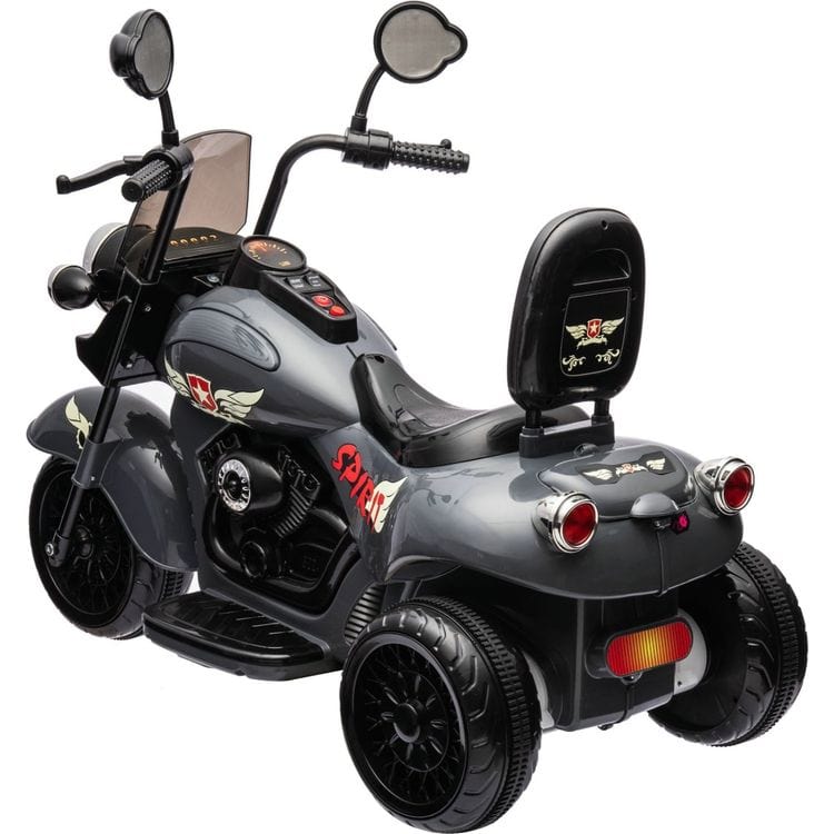 12V Kids Cruiser 1-Seater Motorcycle - Black