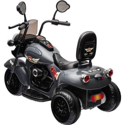 12V Kids Cruiser 1-Seater Motorcycle - Black