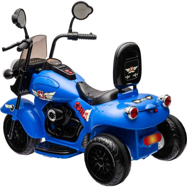 12V Kids Cruiser 1-Seater Motorcycle - Blue