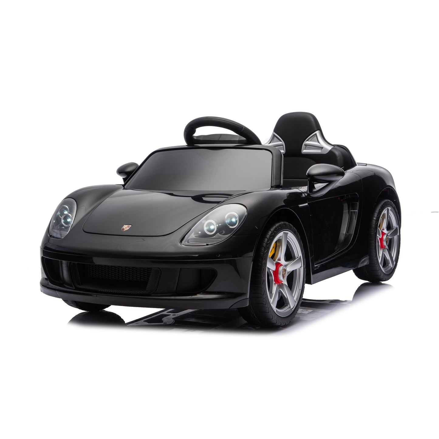 12V Porsche Carrera GT 1 Seater Ride On Car - Black