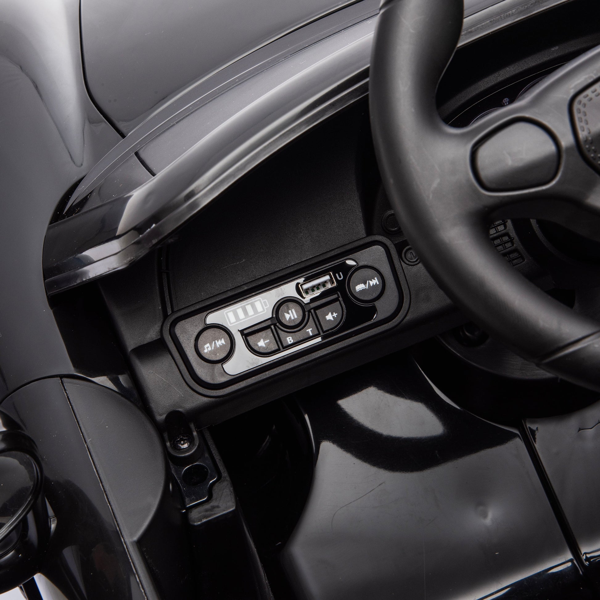 12V Porsche Carrera GT 1 Seater Ride On Car - Black