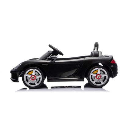 12V Porsche Carrera GT 1 Seater Ride On Car - Black