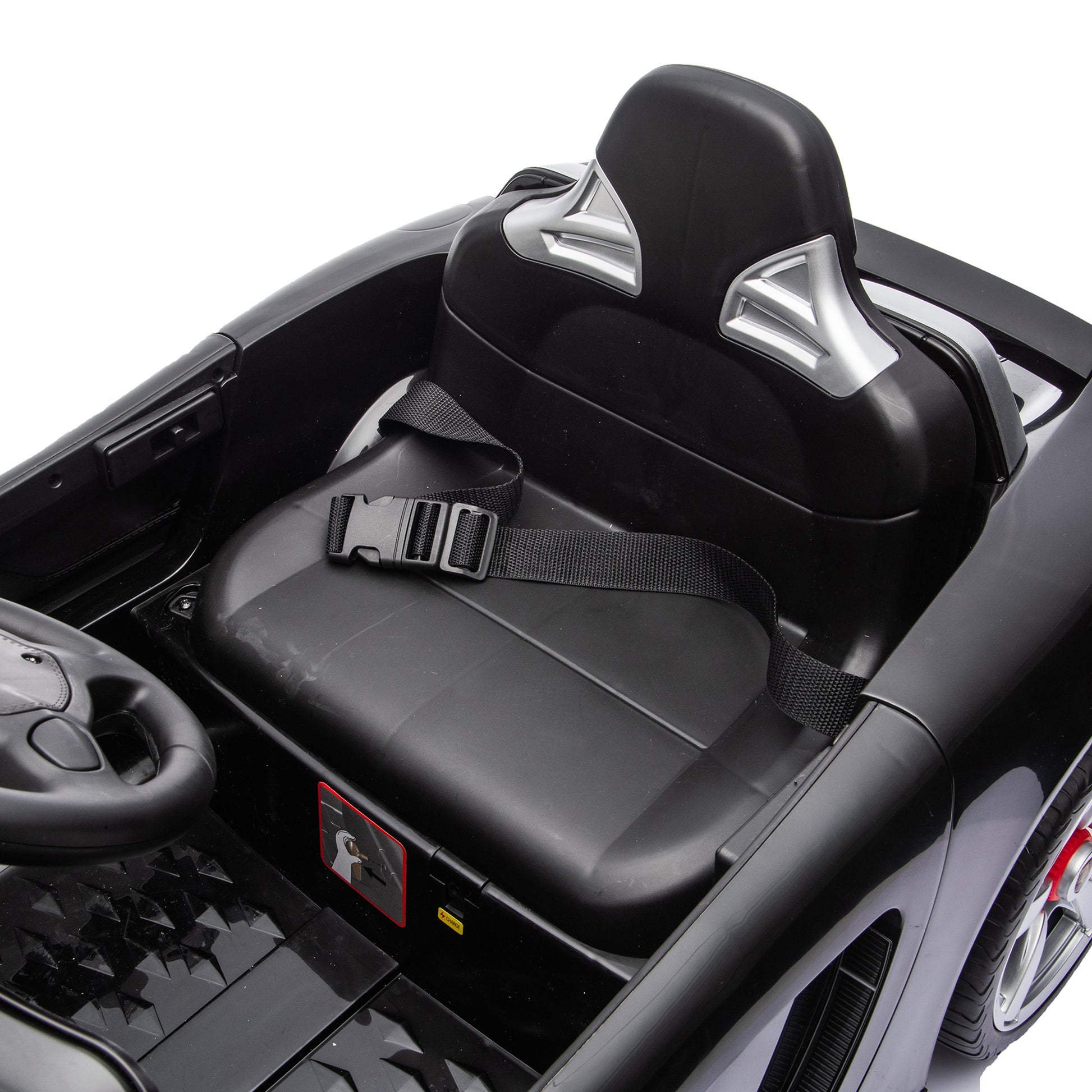 12V Porsche Carrera GT 1 Seater Ride On Car - Black