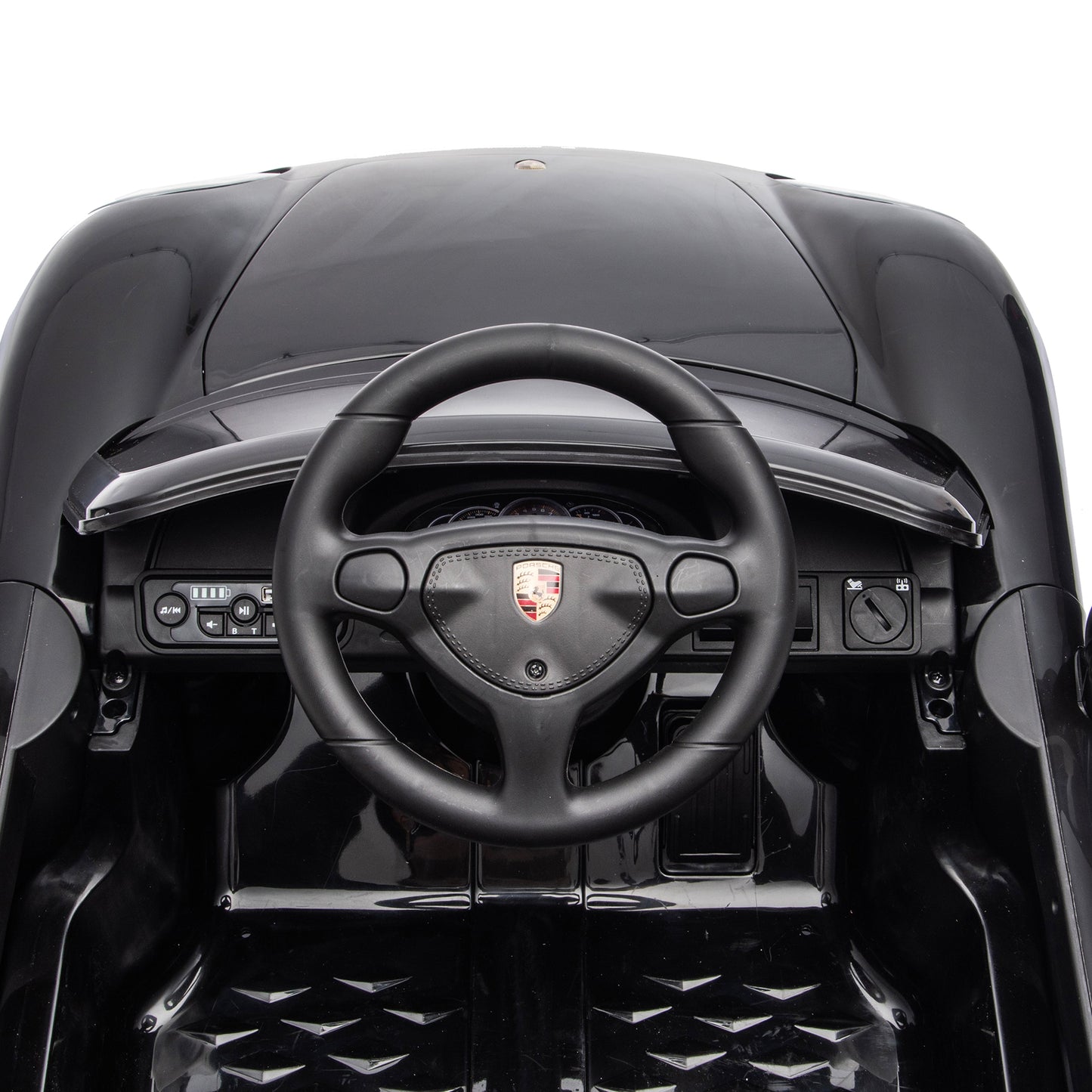 12V Porsche Carrera GT 1 Seater Ride On Car - Black