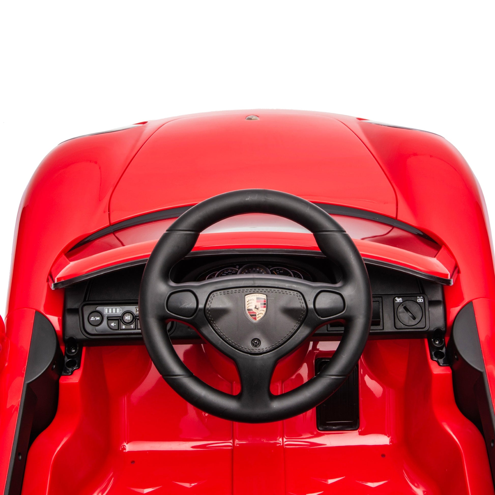 12V Porsche Carrera GT 1 Seater Ride On Car - Red