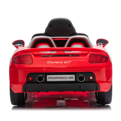 12V Porsche Carrera GT 1 Seater Ride On Car - Red