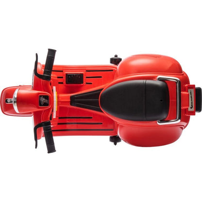 12V Vespa Electric Ride-On Scooter - Red