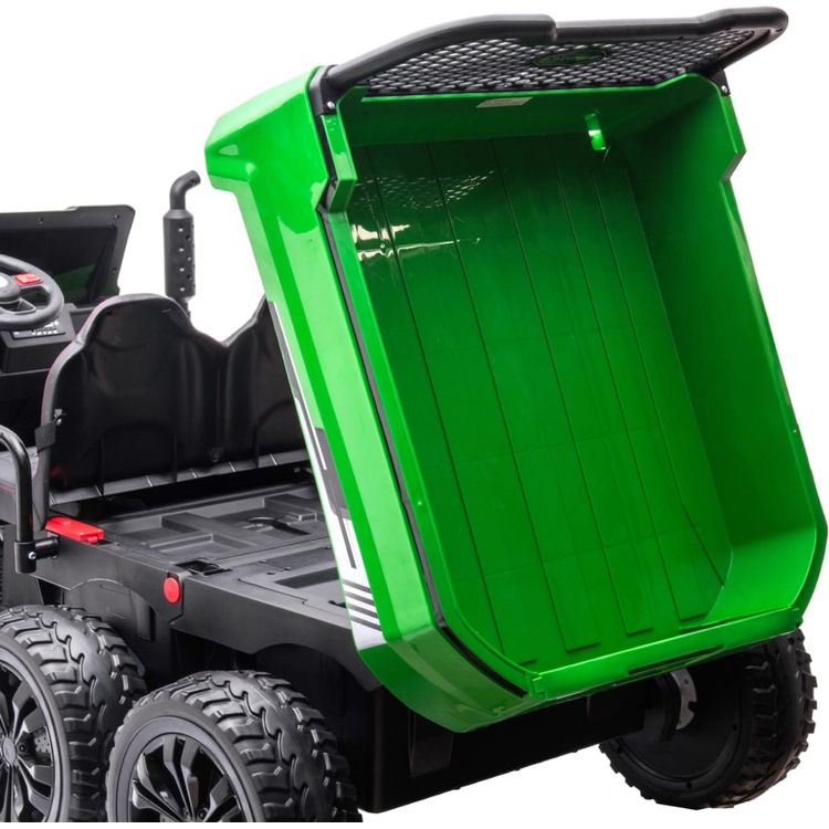 24V 4x4 Freddo Toys Tractor Trailer 2 Seater Ride on - Green
