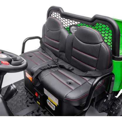 24V 4x4 Freddo Toys Tractor Trailer 2 Seater Ride on - Green