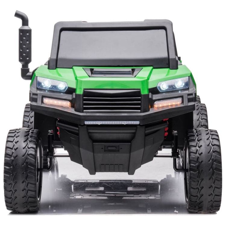 24V 4x4 Freddo Toys Tractor Trailer 2 Seater Ride on - Green