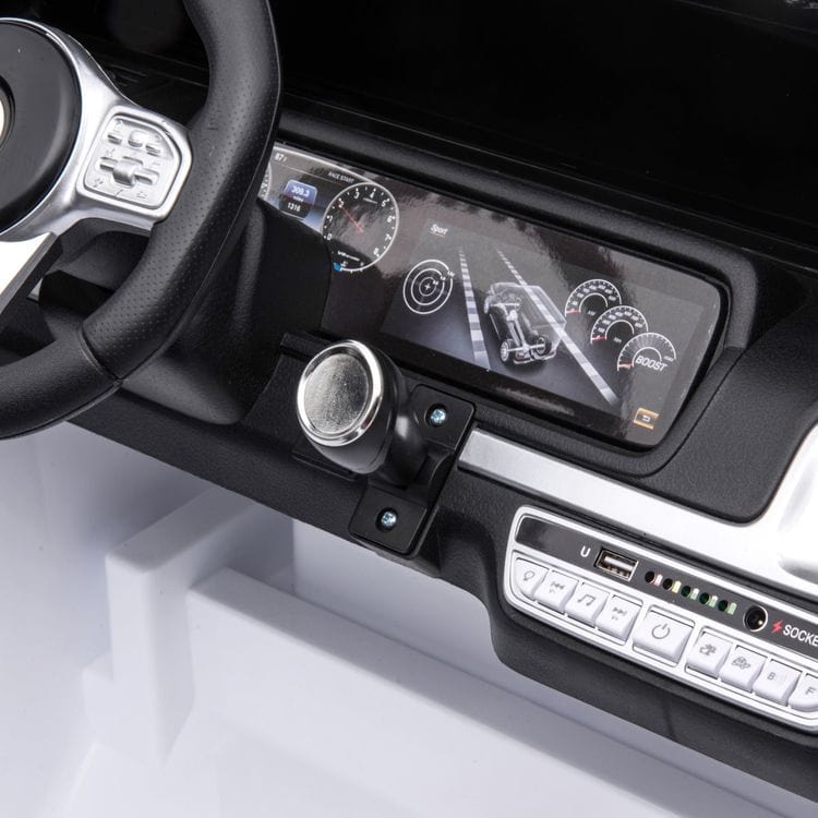 24V 4x4 Mercedes Benz G63 AMG 2 Seater Ride On Car - White