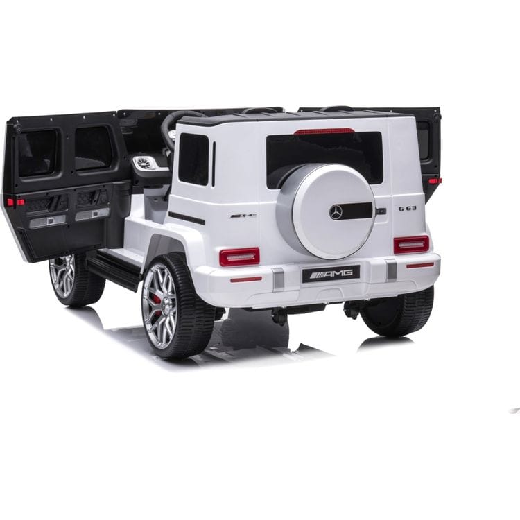 24V 4x4 Mercedes Benz G63 AMG 2 Seater Ride On Car - White