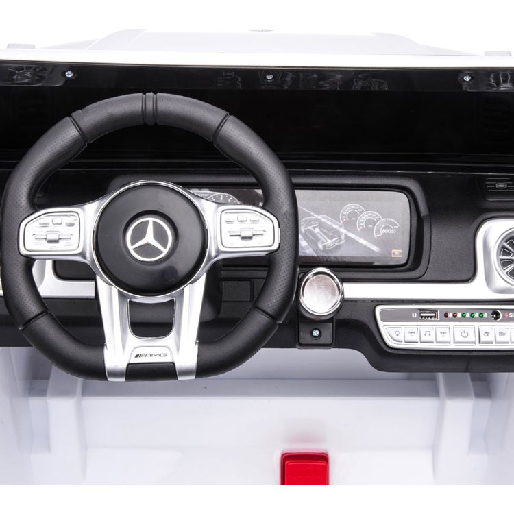 24V 4x4 Mercedes Benz G63 AMG 2 Seater Ride On Car - White