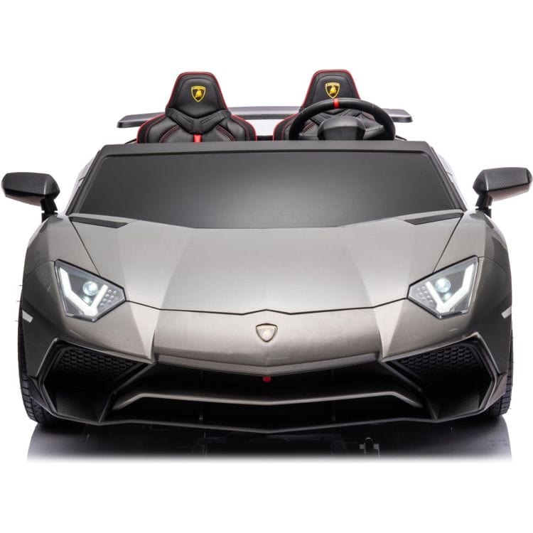 24V Lamborghini Aventador 2 Seater Ride on Car for Kids - Grey