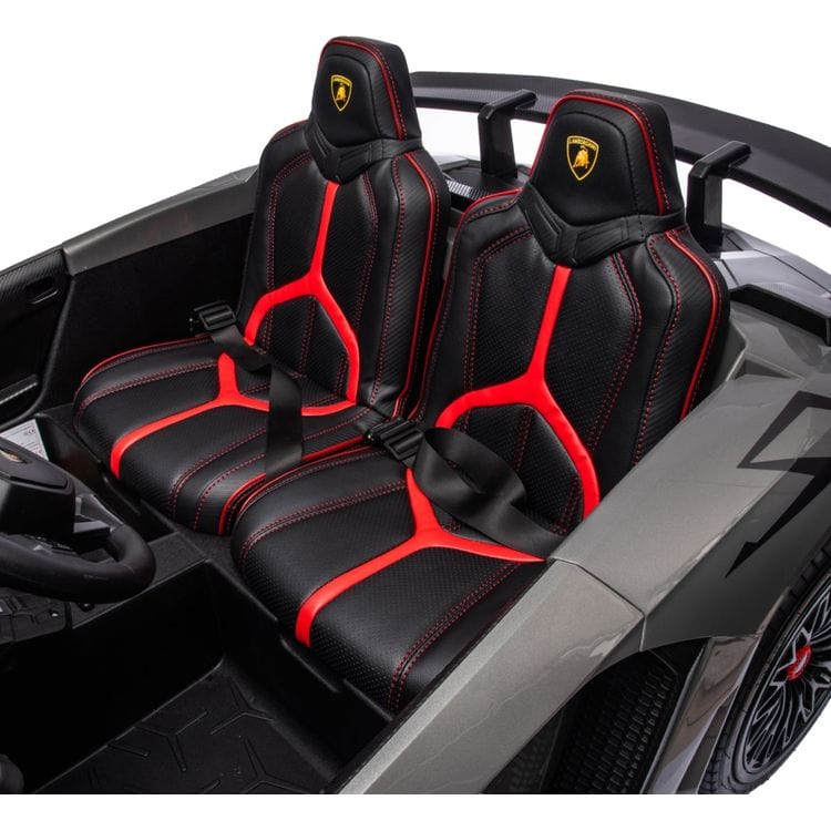 24V Lamborghini Aventador 2 Seater Ride on Car for Kids - Grey