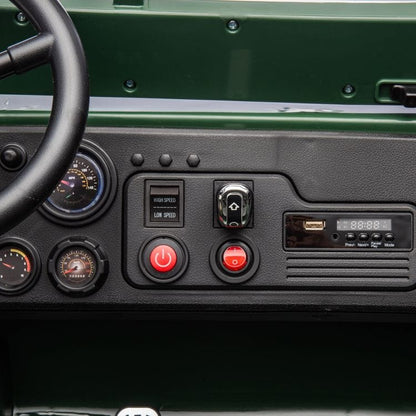 24V Military Jeep 3-Seater Electric Ride On