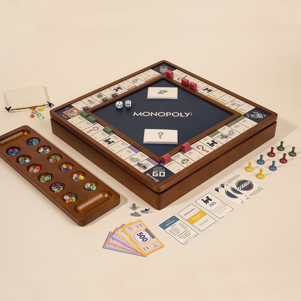 3-in-1 Premium Game Collection Monopoly Sorry Mancala