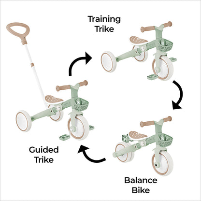 3in1 ECO Learning Trike - Pistachio