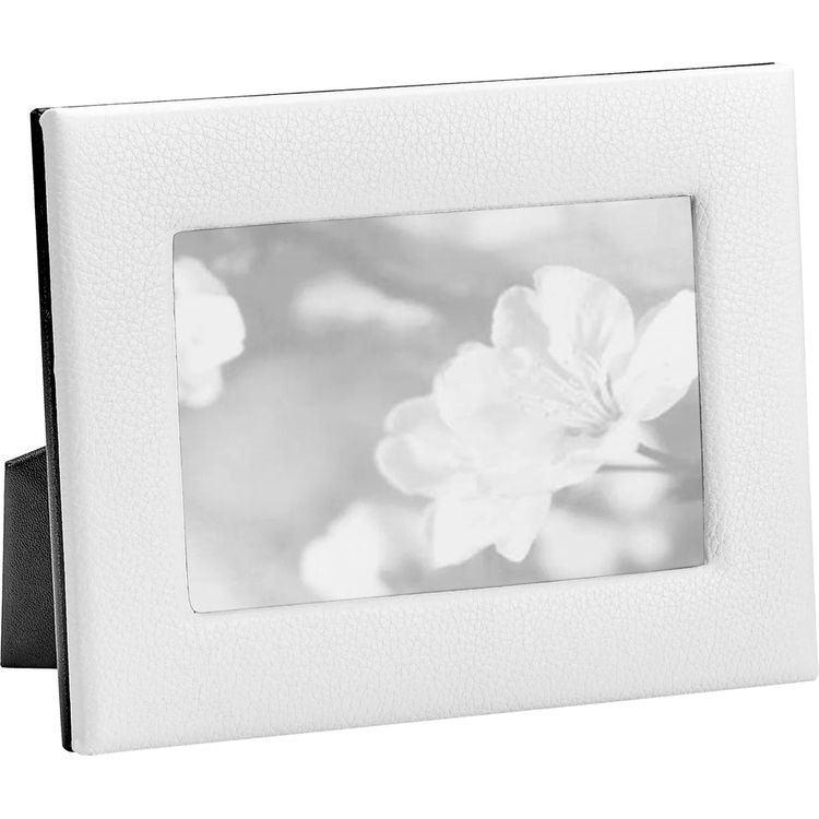 5" x 7" Leather Studio Frame - White