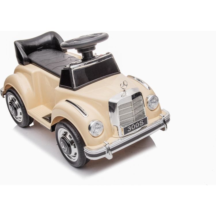 6V Mercedes Benz 300S 1-Seater Mini Ride On Car - Beige