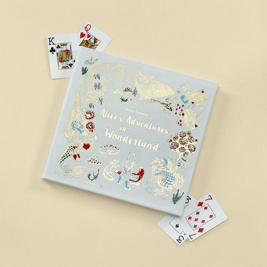 "Alice's Adventures in Wonderland" Book in Ice Bonded Leather
