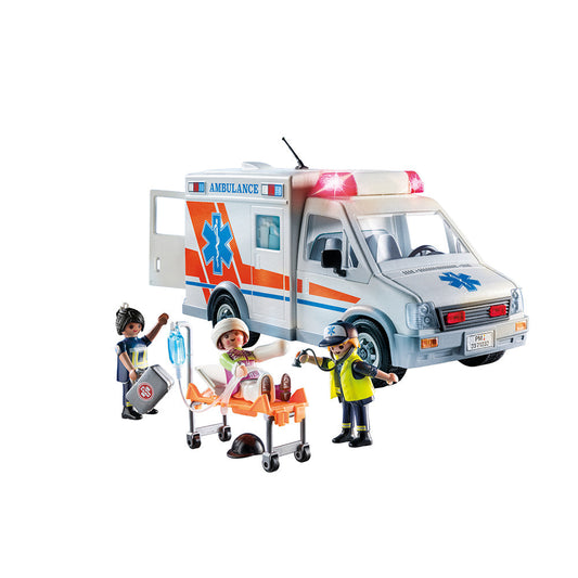 Ambulance with Lights, Accessories and 3 Figures