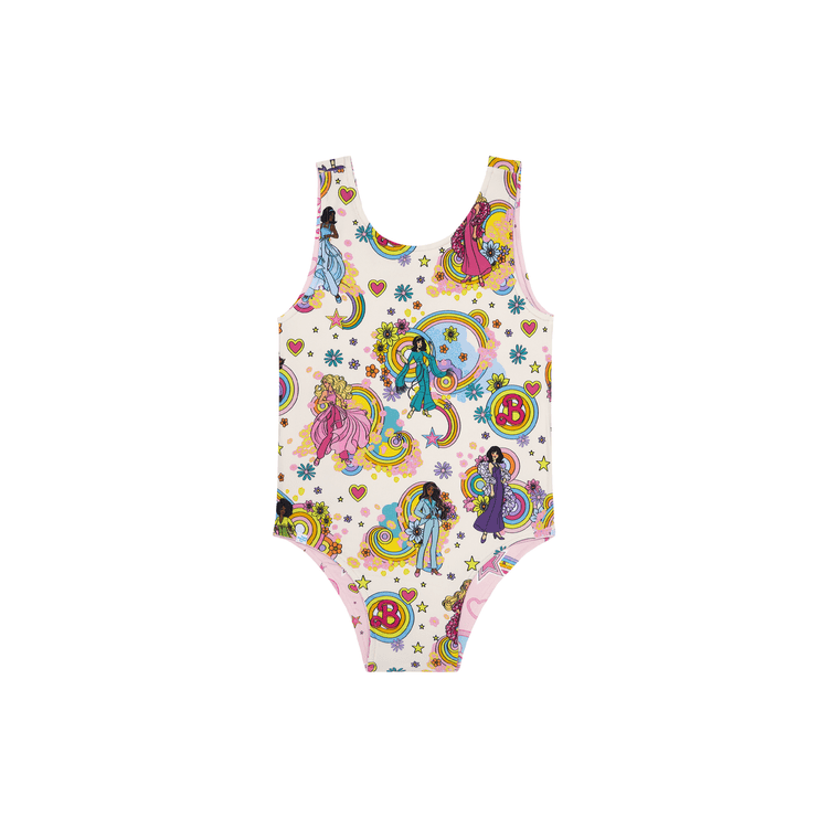 Barbie Star Power - Kids Reversible One Piece Swimsuit