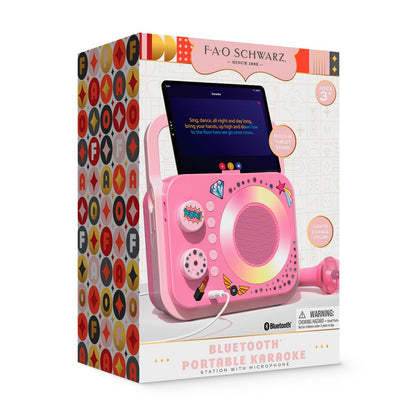 Bluetooth® Portable Karaoke Station with Microphone