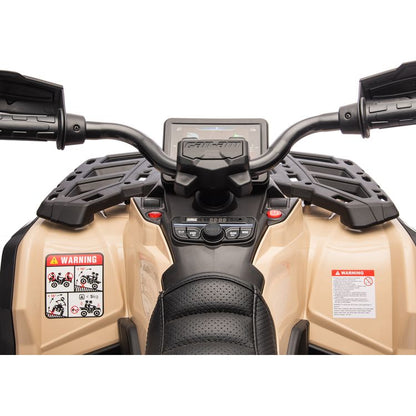 Can Am Outlander 24V 4x4 2-Seater Ride on Car - Khaki