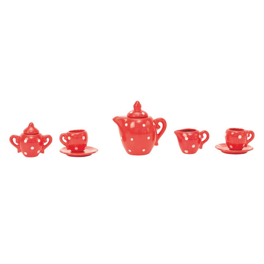 Cermaic Tea Party Set with Suitcase - The Big Family