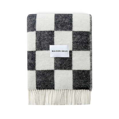 Checkerboard Blanket - Black/White