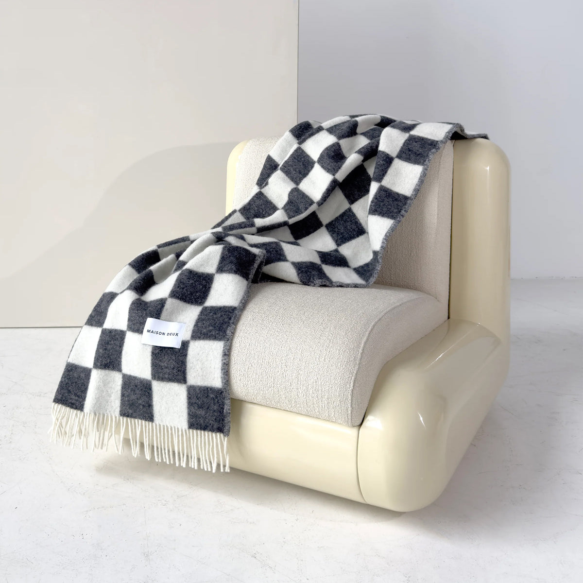 Checkerboard Blanket - Black/White