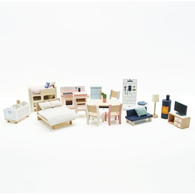 Complete Dollhouse Furniture Set