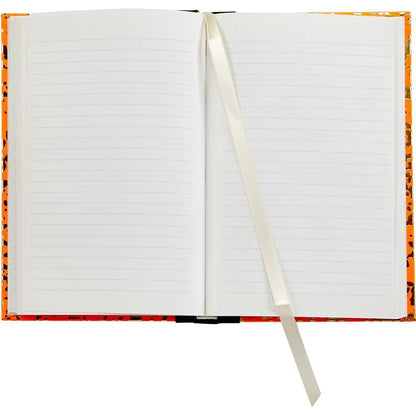 Composition Notebook in Neon Orange/Gold Leather