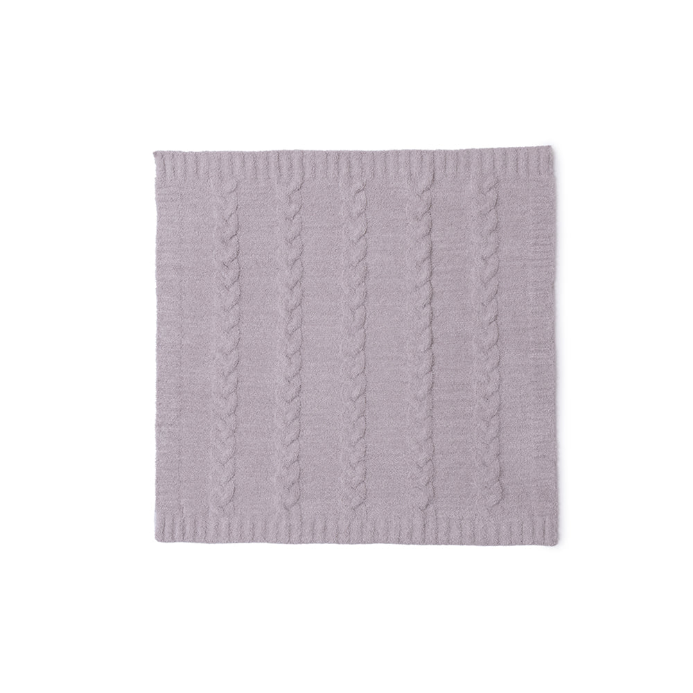 CozyChic Braided Cable Receiving Blanket - Heathered Almond-Sandstone