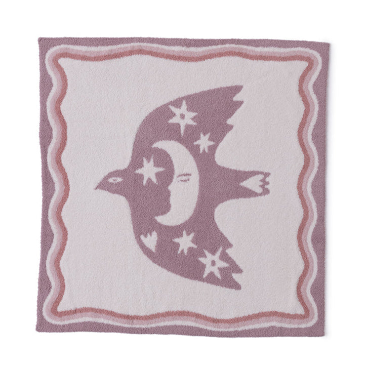 CozyChic Desert Bird Receiving Blanket - Teaberry Multi