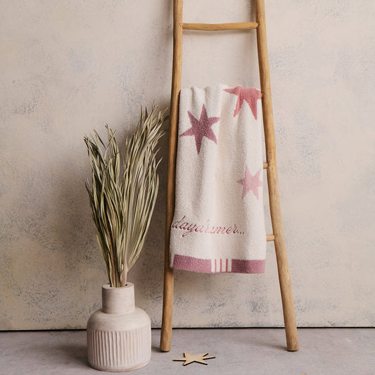 CozyChic Starry Daydreamer Stroller Blanket - Teaberry Multi